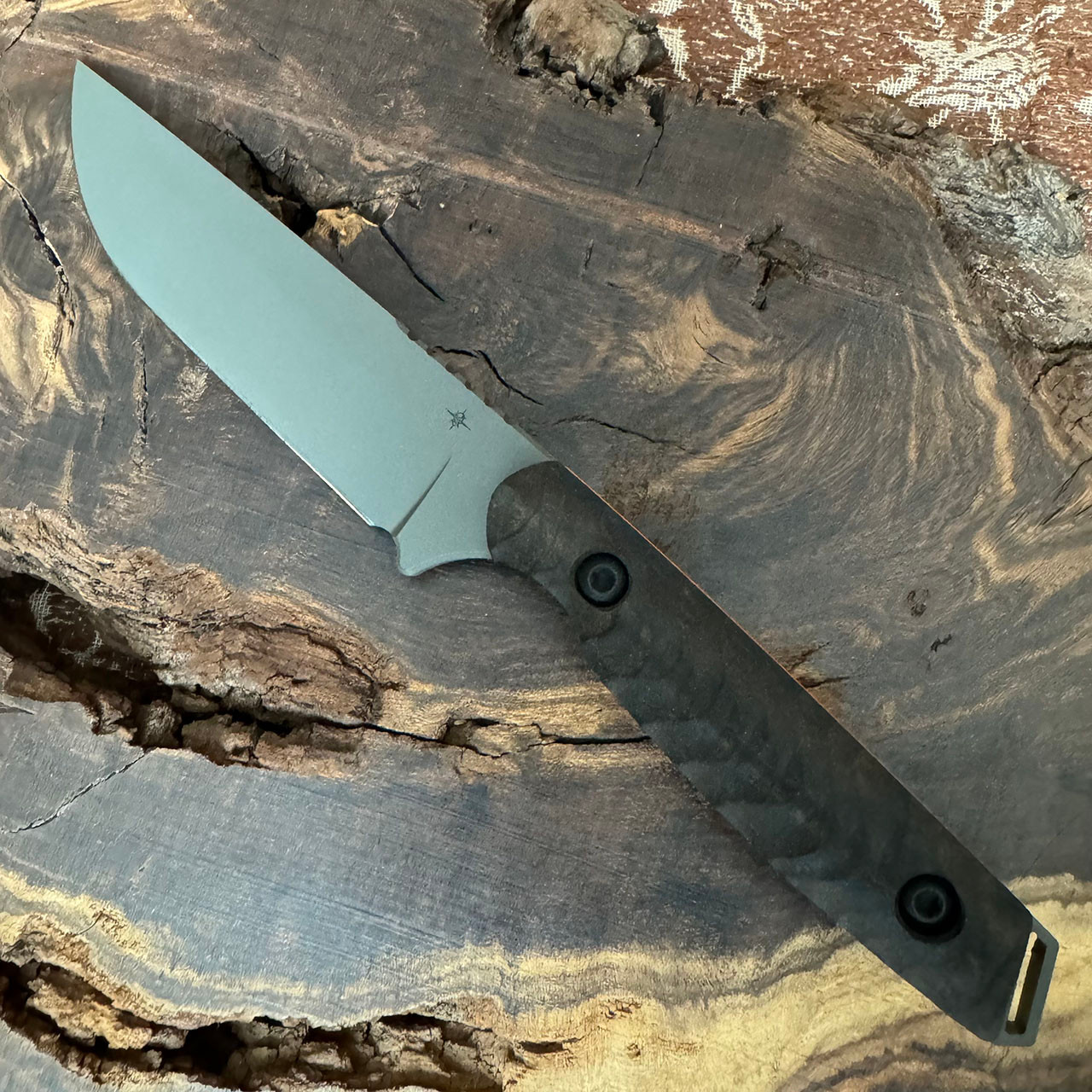 Toor Knives Field 2.0 Fixed Blade Ebony Handle Spanish Moss Blade