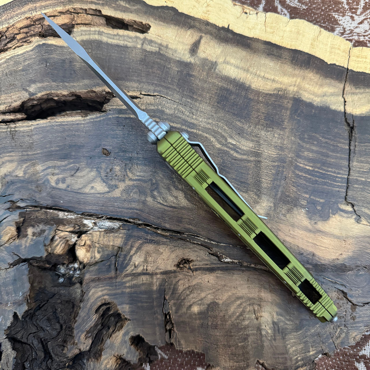 Microtech Socom Elite Manual S/E OD Green Apocalyptic Standard 160