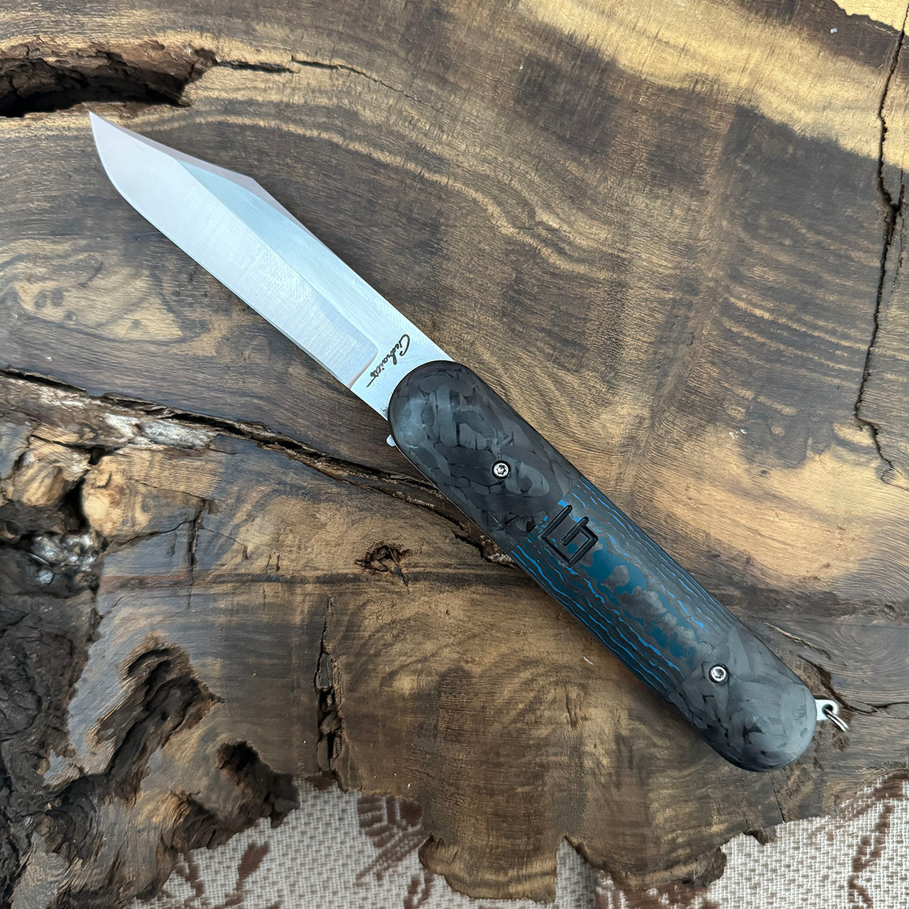 Chuck Gedraitis Custom Switch Army Switch Blade Titanium Handle w