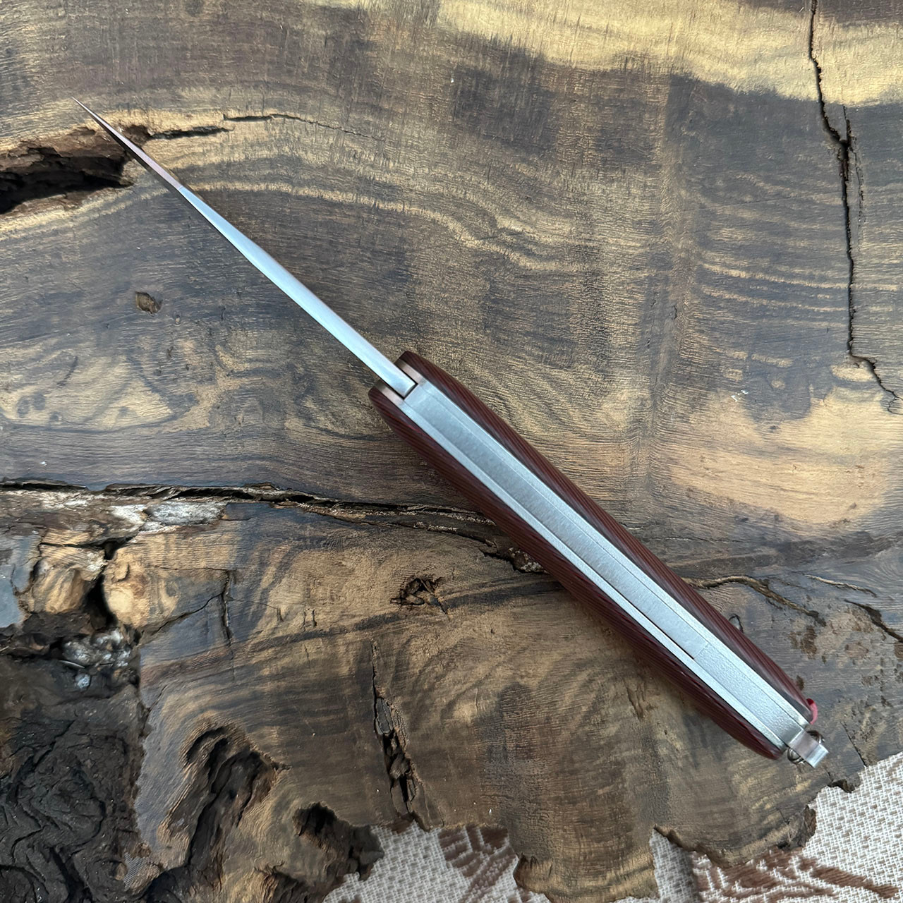 Chuck Gedraitis Custom Switch Army Switch Blade Titanium Handle w
