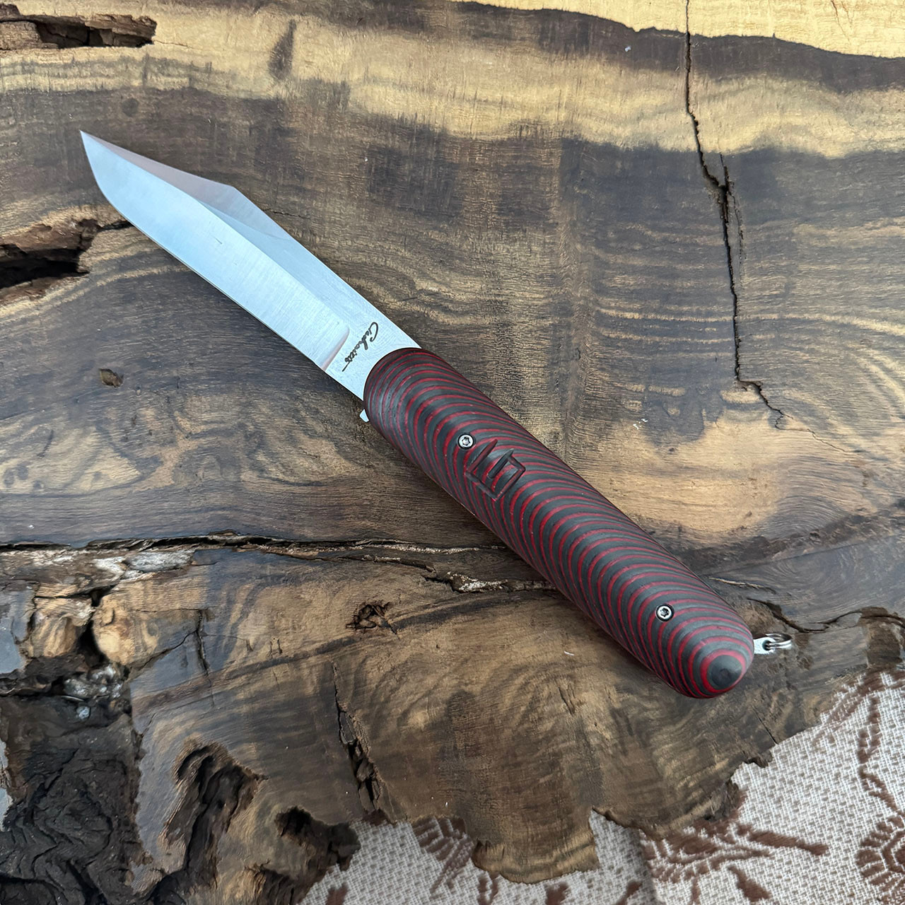 Chuck Gedraitis Custom Switch Army Switch Blade Titanium Handle w