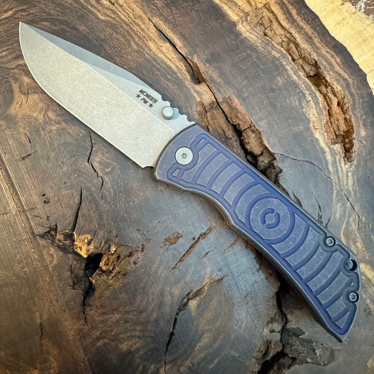 McNees Knives PM MAC 2 3.5 Gen 2 Atomic Purple/Bronze Shockwave