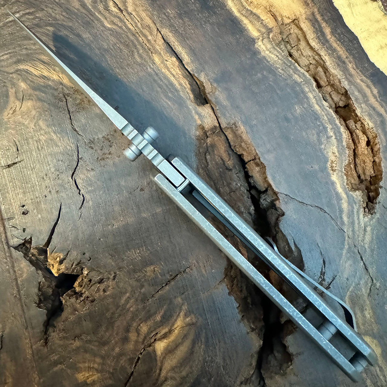 McNees Knives PM MAC 2 3.5 Gen 2 Atomic Shockwave Titanium Handle