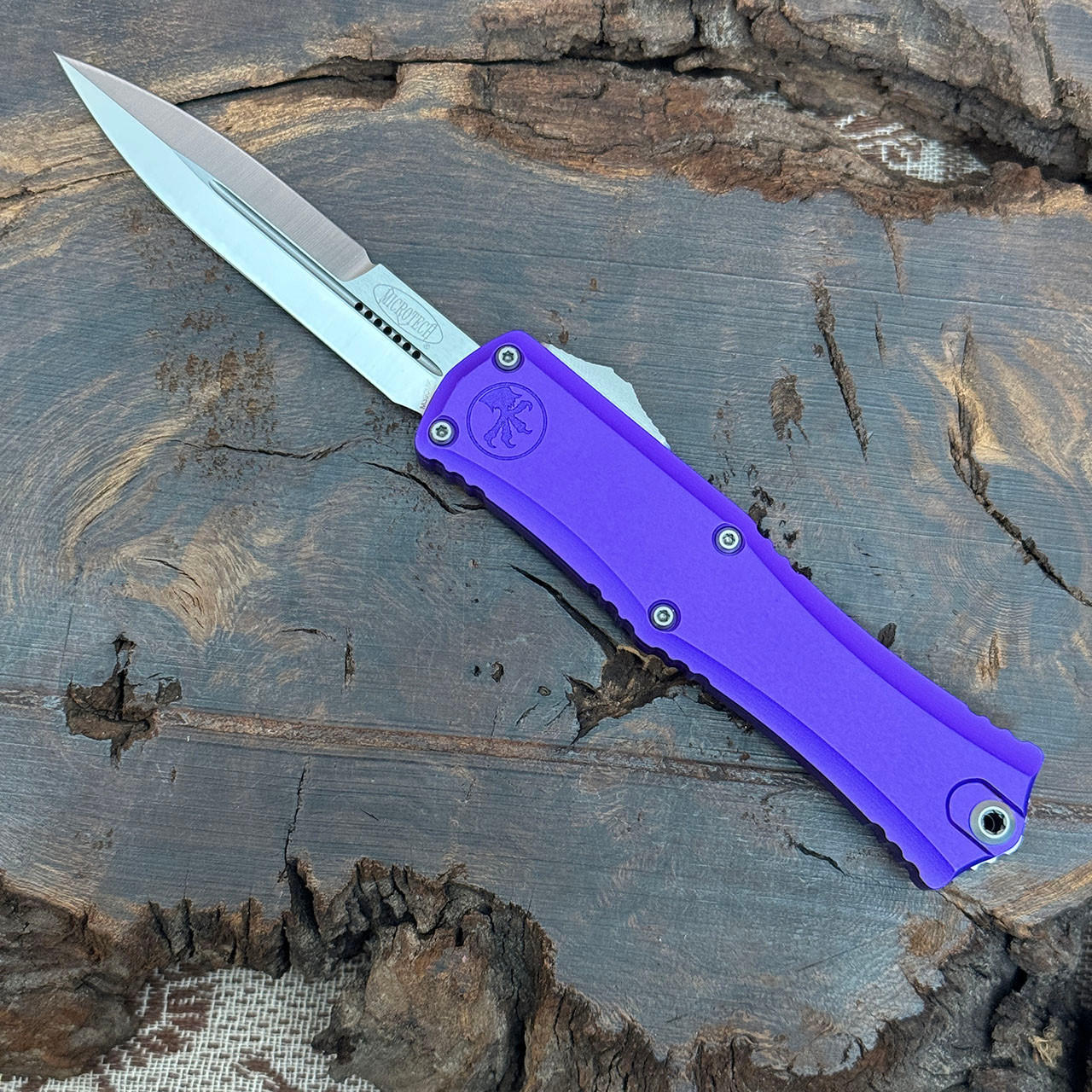 Microtech Hera II Mini Bayonet Purple Satin Standard 1701M-4PU