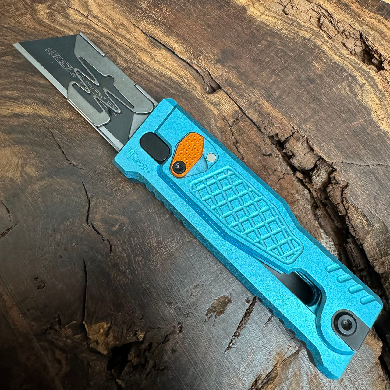 reate exo-u Reate EXO-U Gravity Knife Orange Speedhole Aluminum