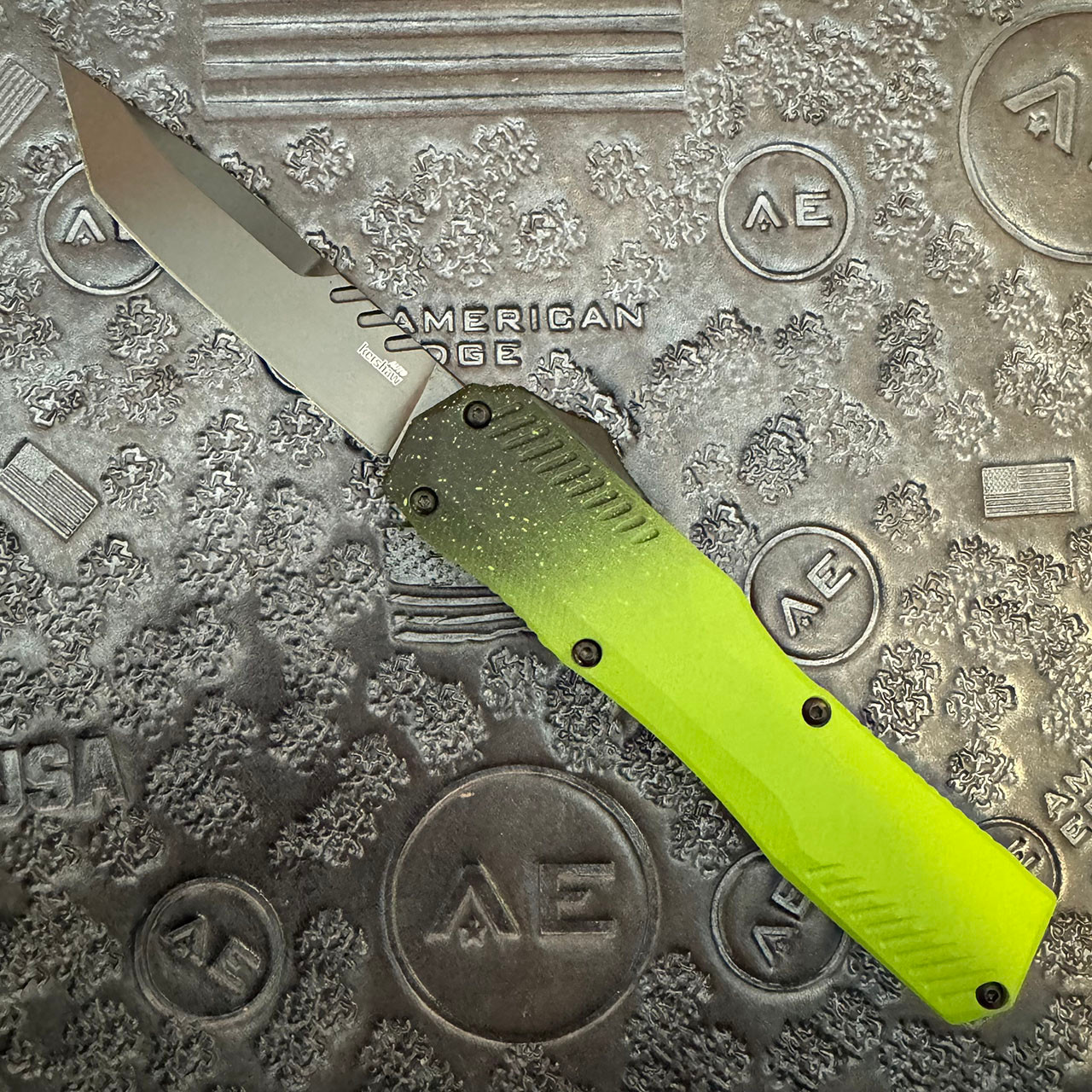 Kershaw Livewire Automatic Zombie Cerakote Aluminum Handle Black