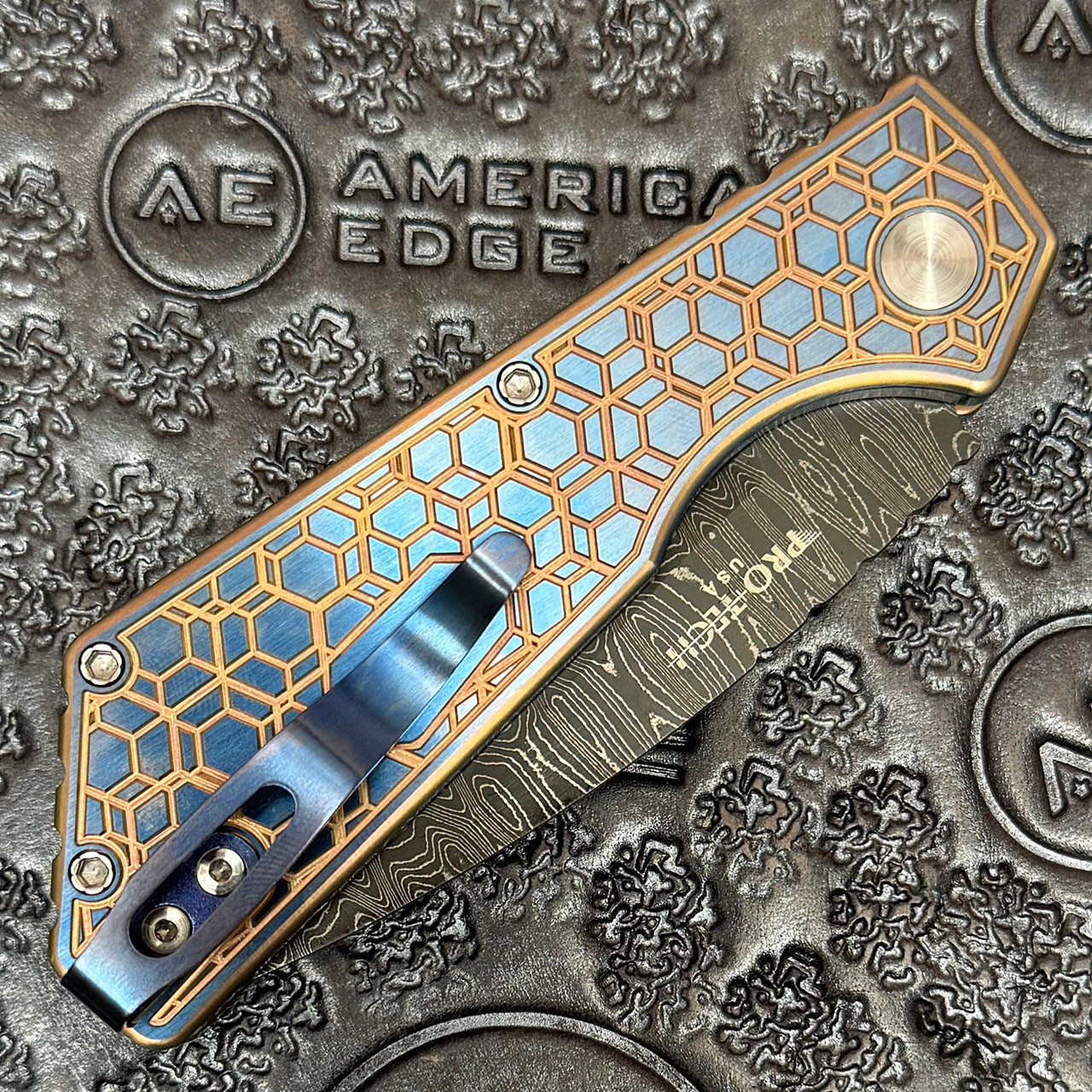 Pro-Tech 2024 Strider PT+ Custom 006 Auto Gridlock Textured Blue