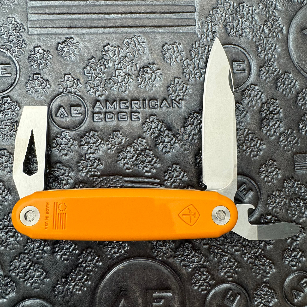 American Service Knife (ASK) Jefferson Slip Joint Grabber Orange