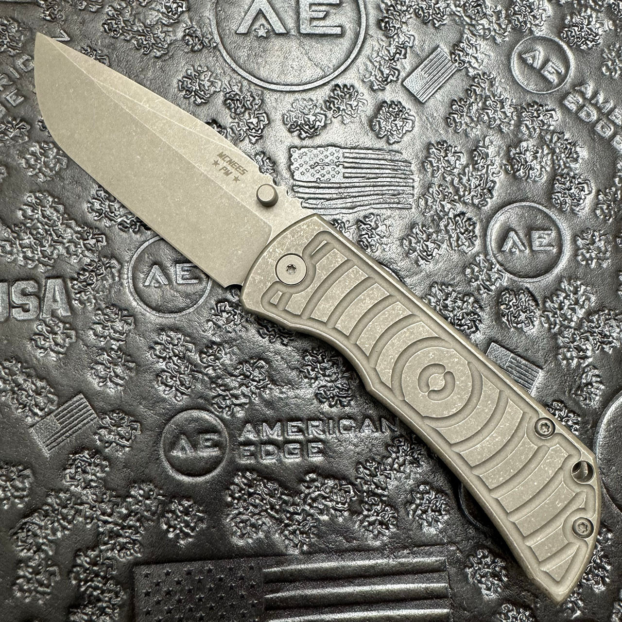 McNees Knives PM MAC 2 3.5 Gen 2 Atomic Shockwave Titanium Handle