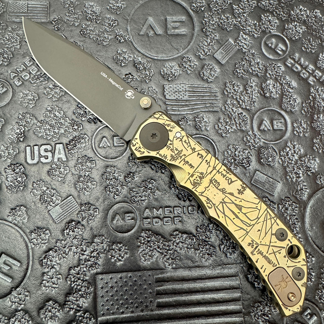 Spartan Blades Harsey Folder SHF 2023 Special DiVinci Engraved