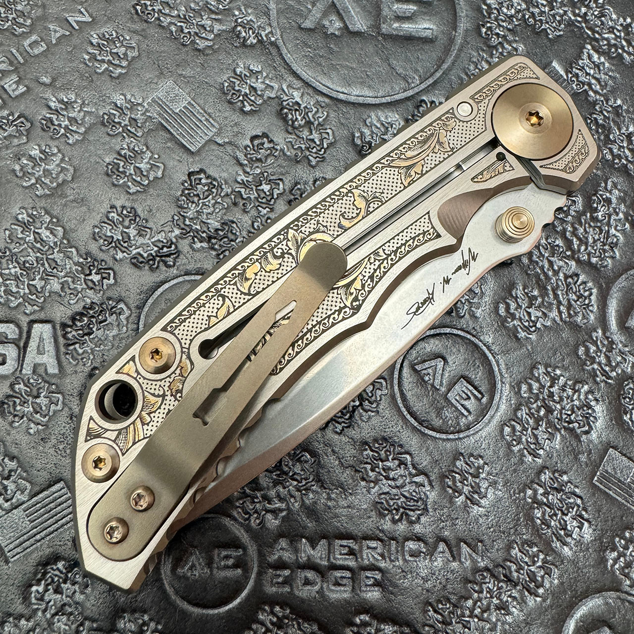 Spartan Blades Harsey Folder SHF 2023 Special Edition Flourishes 