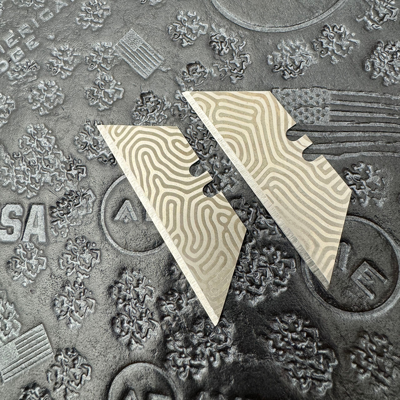 Replacement Utility Razor Blade Lasered Light GVascus American Edge