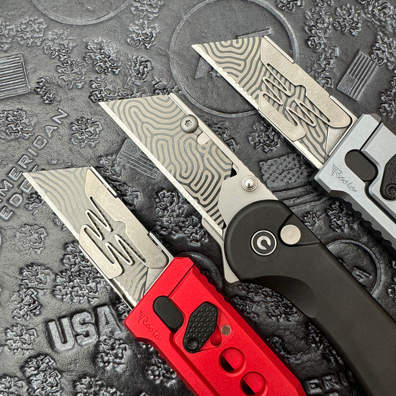 Replacement Utility Razor Blade Lasered Dark G-Vascus | American Edge ...