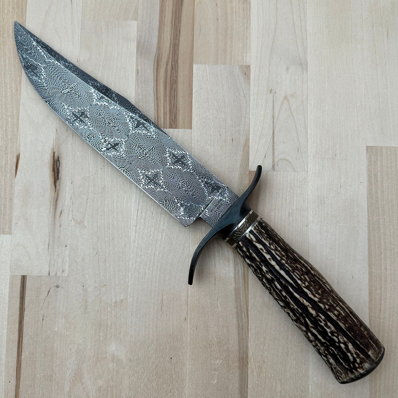 Wilburn Forge Custom ABS Mastersmith Bowie Fixed Blade Stag