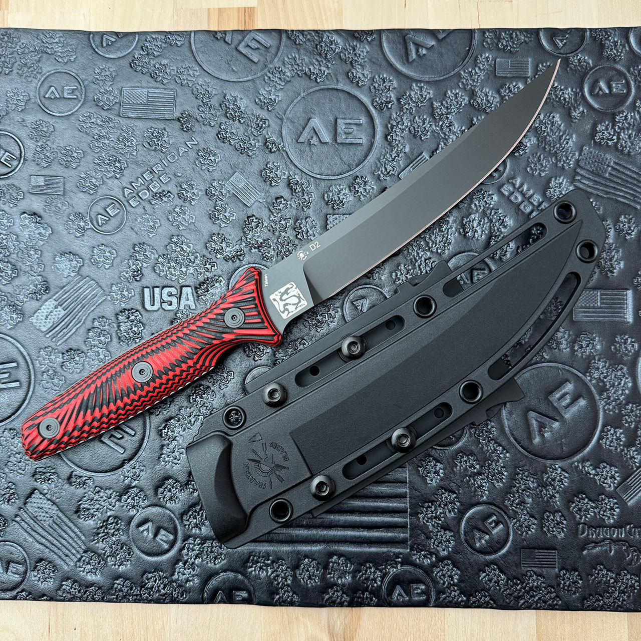 Spartan Blades Ronin Torii Fixed Blade Red/Black G10 Handle Black