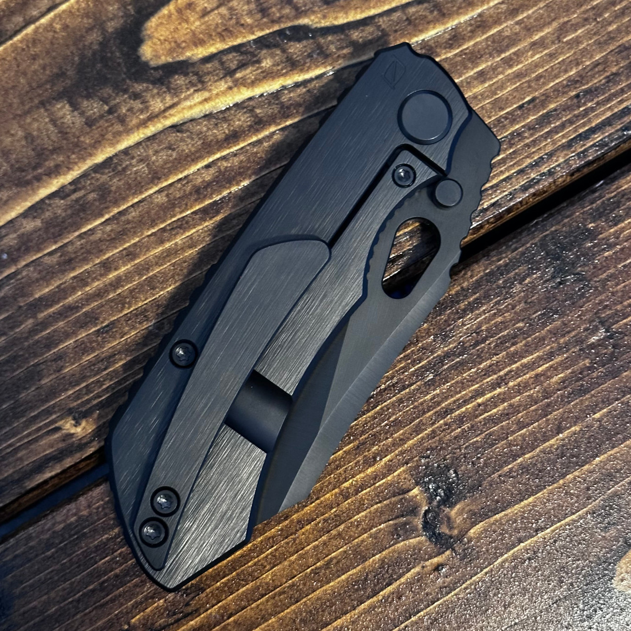 Custom Knife Factory Rotten Design CKF Evo 4.0 Barked DLC Titanium