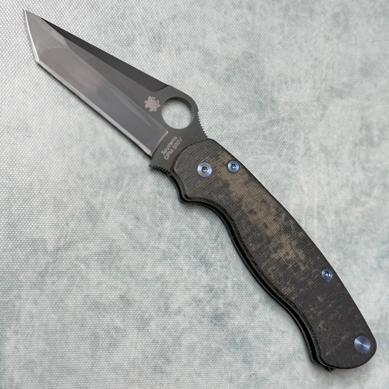 Spyderco Paramilitary 2 Tanto Compression Lock Micarta