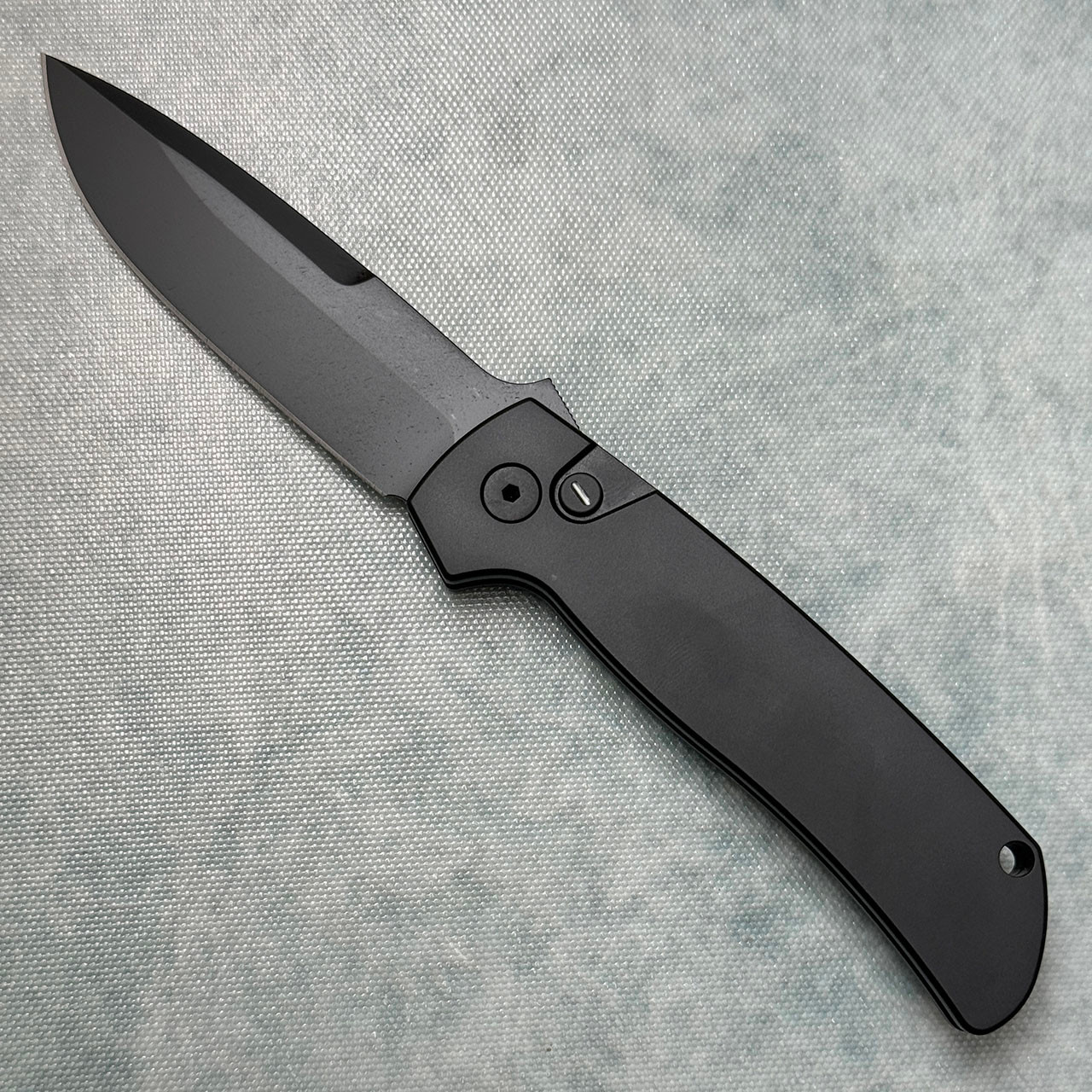 Pro-Tech Terzuola ATCF Operator Auto Solid Black Handle DLC 154CM