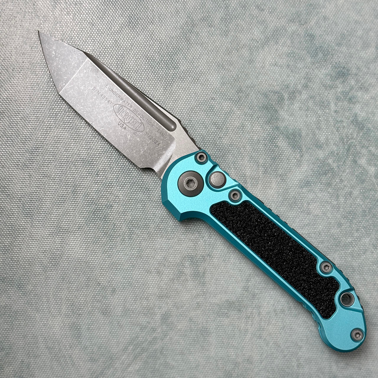Microtech LUDT T/E Gen III Turquoise Apocalyptic Standard 1136