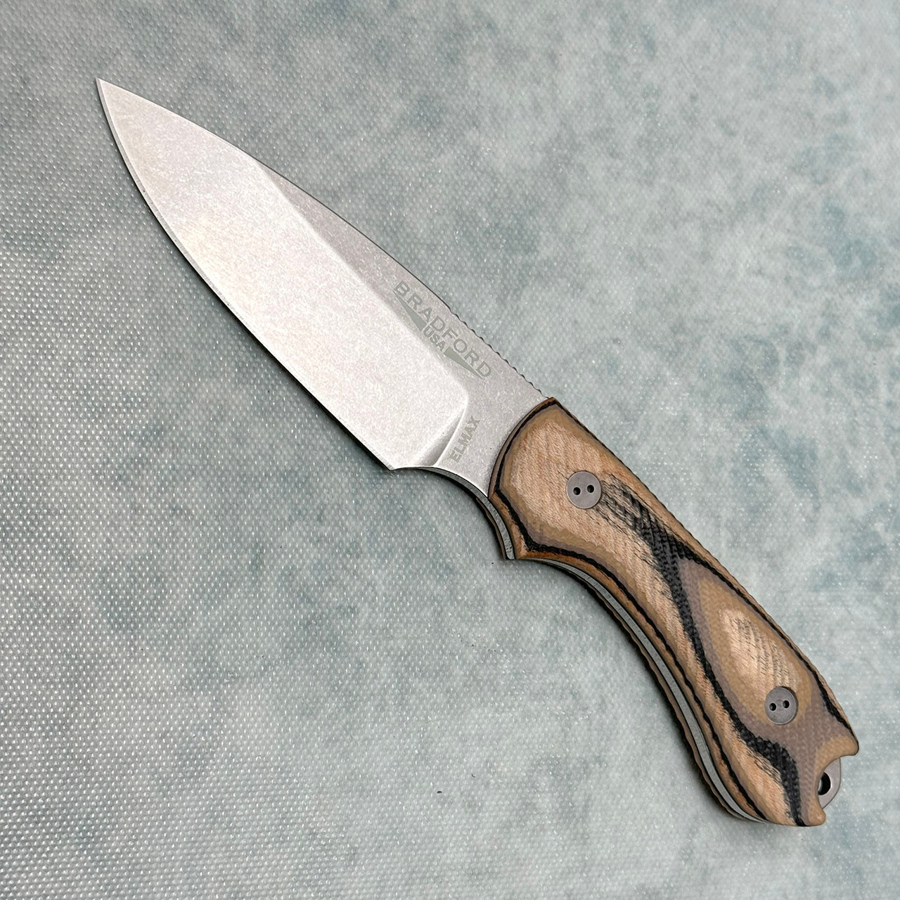 Bradford Guardian 3 Fixed Blade G-Wood Handle Stonewash Elmax