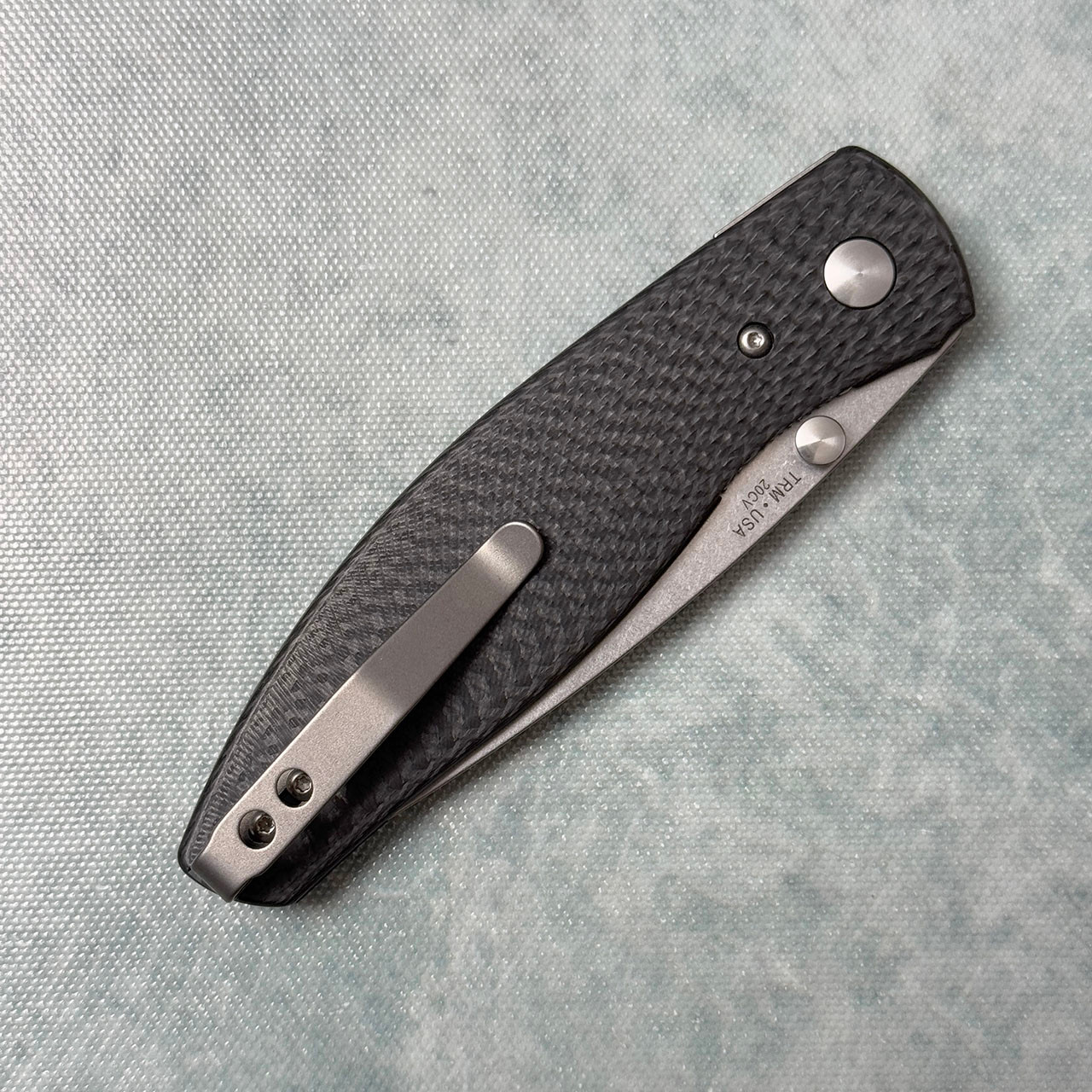 Three Rivers Manufacturing TRM Atom Liner Lock 3D Carbon Fiber