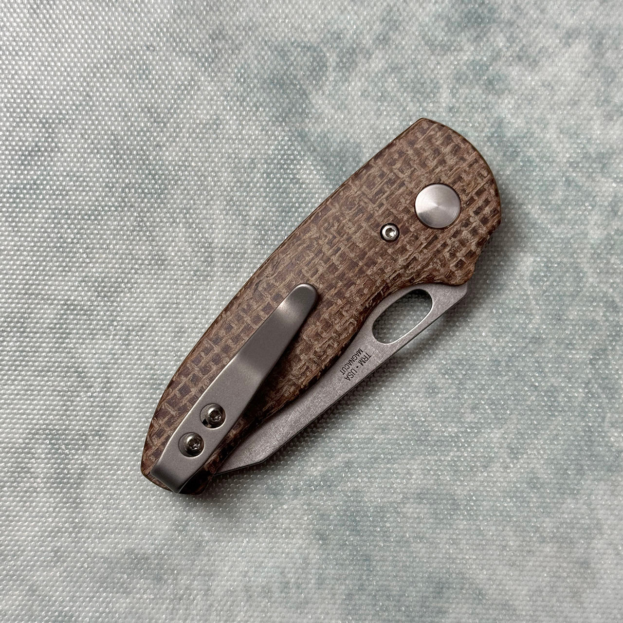 Three Rivers Manufacturing TRM Holey Nerd Liner Lock 3D Burlap