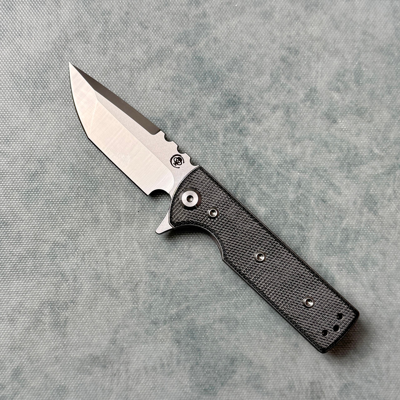 Chaves Knives Blue Label T.A.K. Liner Lock TE Satin Black Micarta