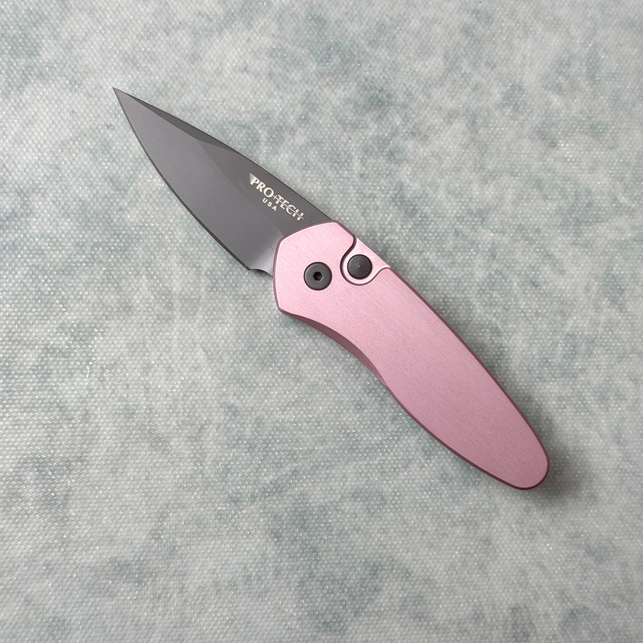 Pro-Tech Sprint Auto Solid Pink Handle DLC Blade 2907-PINK