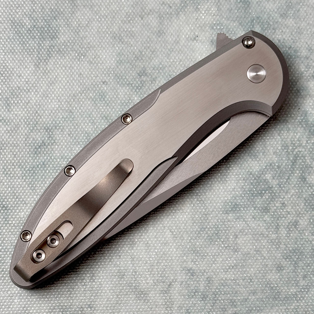 Pro-Tech Cambria 2 Flipper Button Lock 17-4 Steel Handles w/Maple