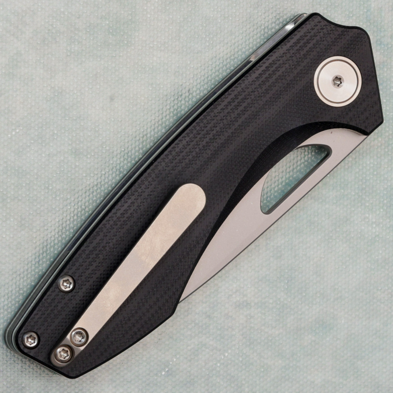 Gecko Customz Sikora Lite Non-Flipper Liner Lock Black G10 Handles