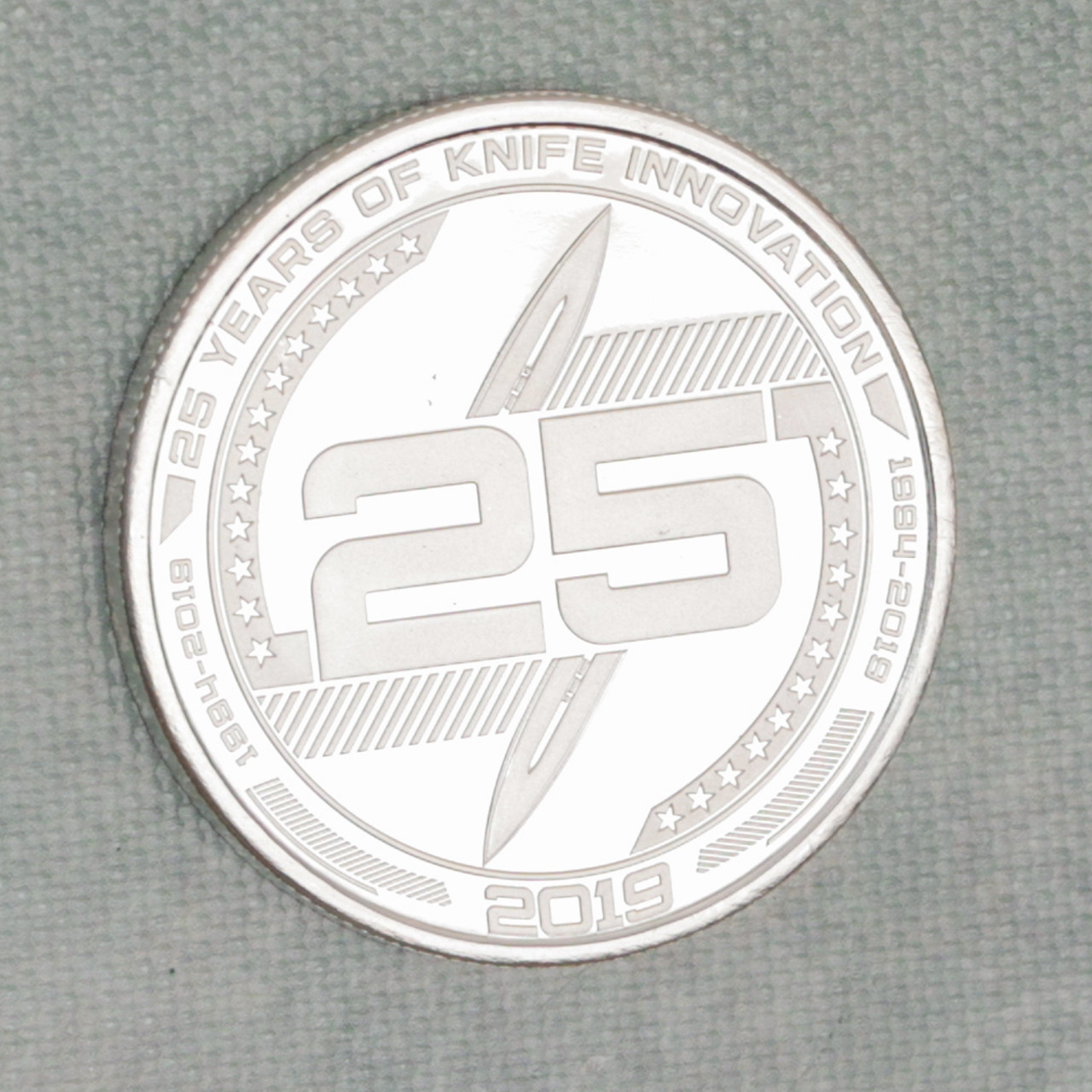 Microtech Challenge Coin 25th Anniversary .999 Fine Silver | American ...