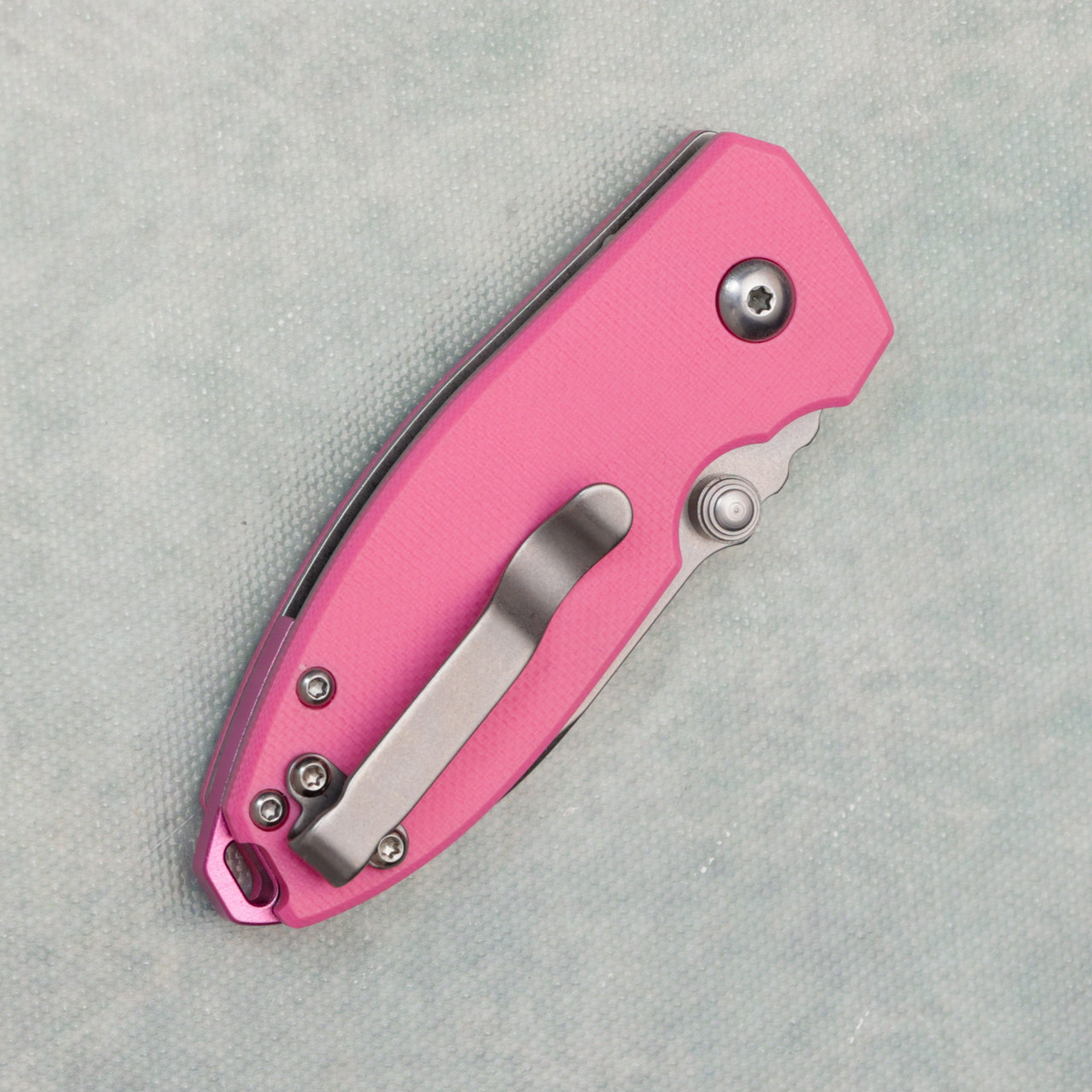 Columbia River Knife And Tool CRKT Squid Button Lock Rose Quartz