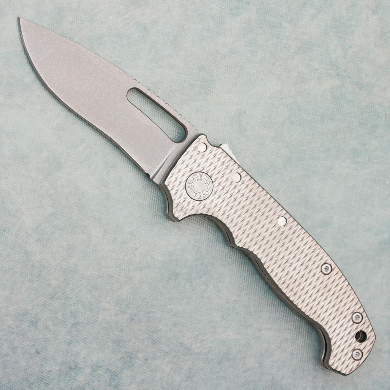 Demko MG AD20S V2 Kopis Shark Lock Textured Titanium Handle