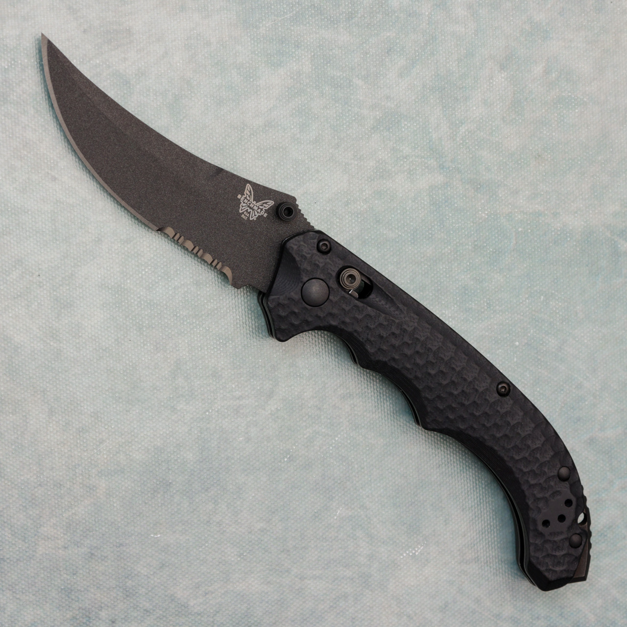 Benchmade Mini Bedlam Axis Lock Black G10 Handles Black Cerakote