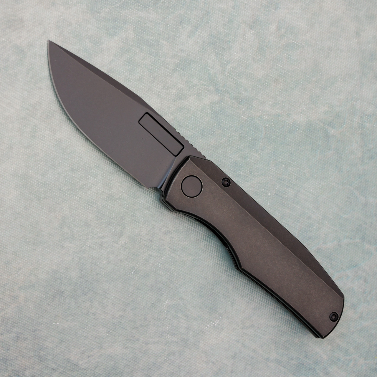 Vero Engineering Nova Mini Frame Lock Blackwash Titanium Handle