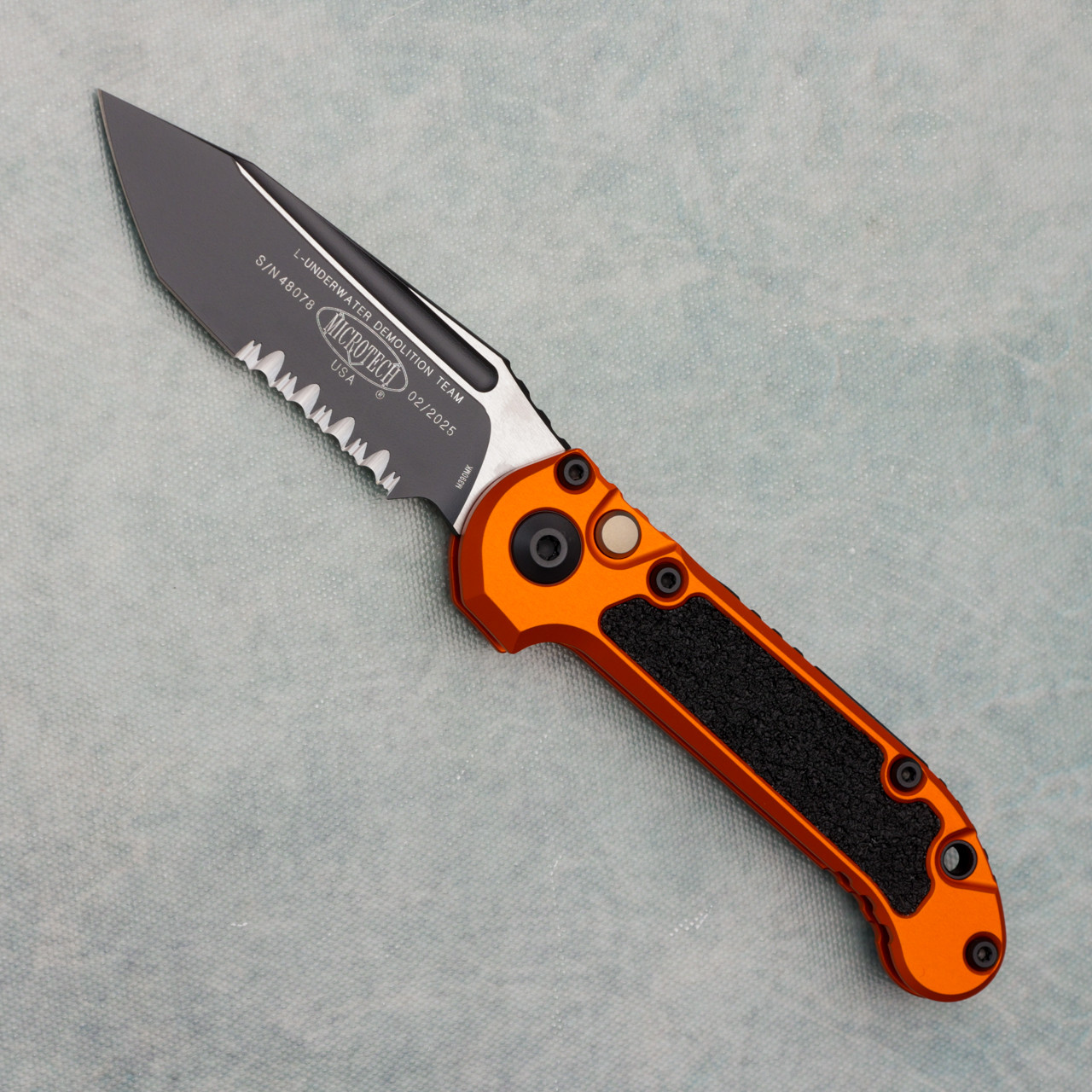 Microtech LUDT T/E Gen III Orange Serrated 1136-2OR | American