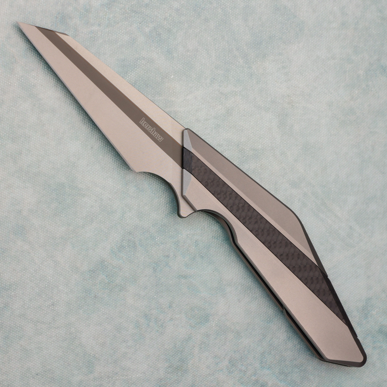 Kershaw Tilt Frame Lock Titanium Handles w/ Carbon Fiber Inlays