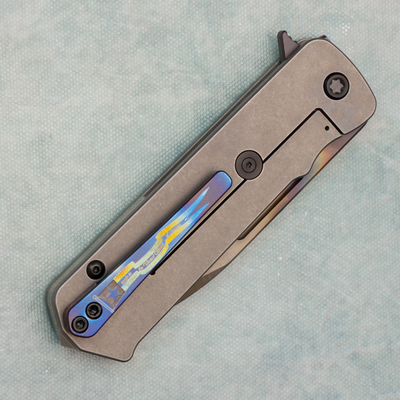 Medford TFF-4 Frame Lock Titanium Handles w/ Black G10 Inlay