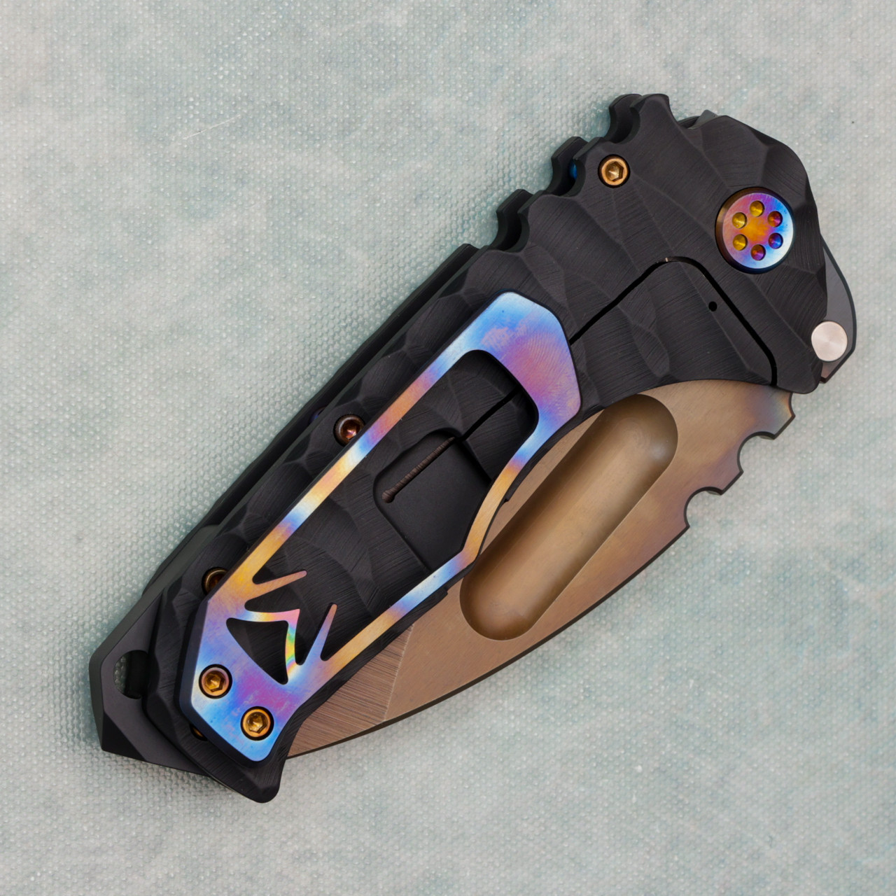 ❤️リバーシブルオブジェ　デザインプレート　ブラック　ブライス Medford Praetorian Ti Drop Point Frame Lock DLC Twisted Predator