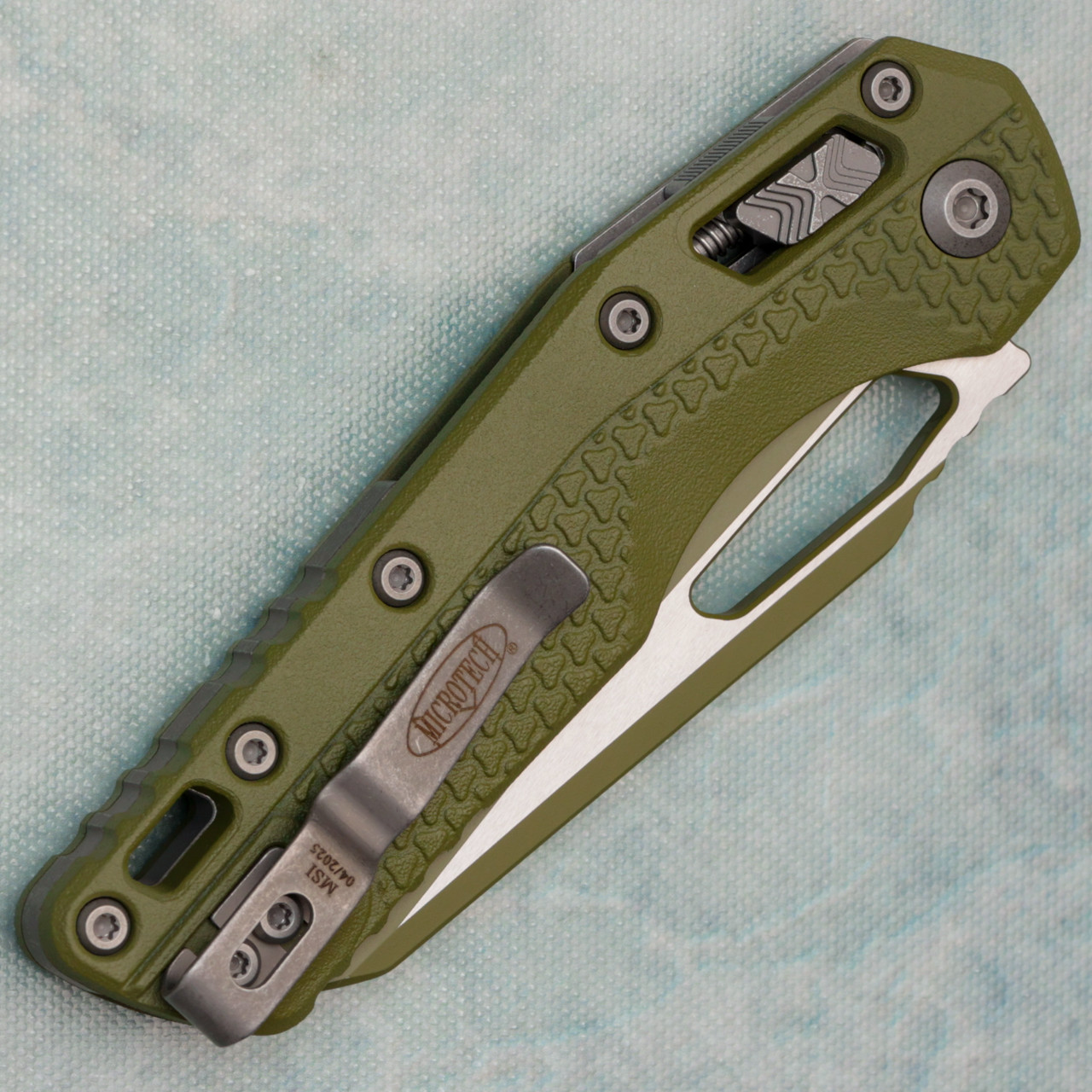 Microtech MSI RAM-LOK S/E Bazooka Green Cerakote Tri-Grip Polymer