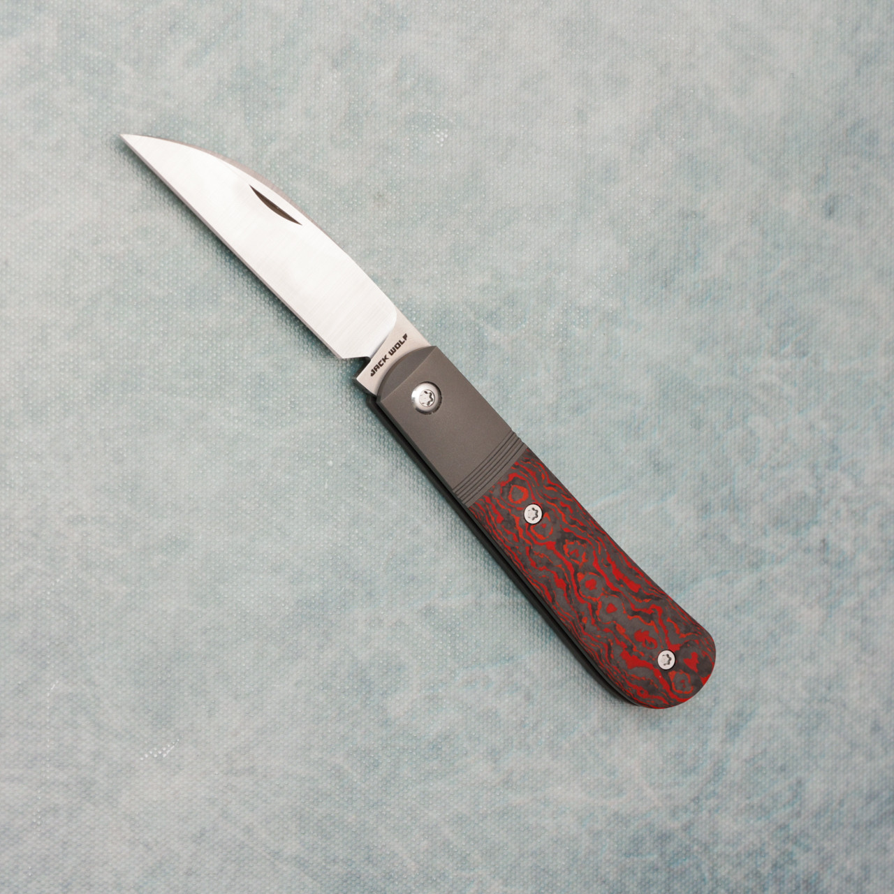 Jack Wolf Knives Laid Back Jack Slip Joint Titanium Handle w/Lava