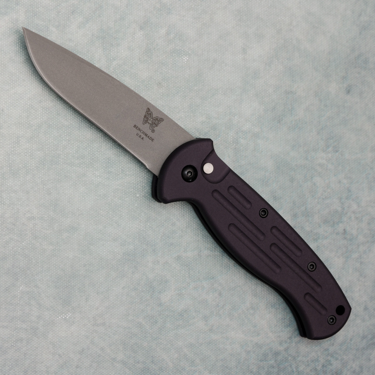 Benchmade A.F.O. Auto Black Handle Bead Blast Blade 9000