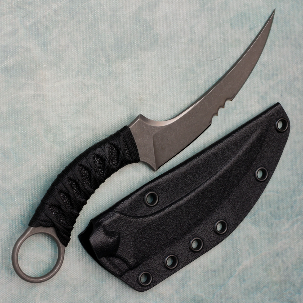 Bastinelli Creations Mako Fixed Blade Bronze Serrated (5