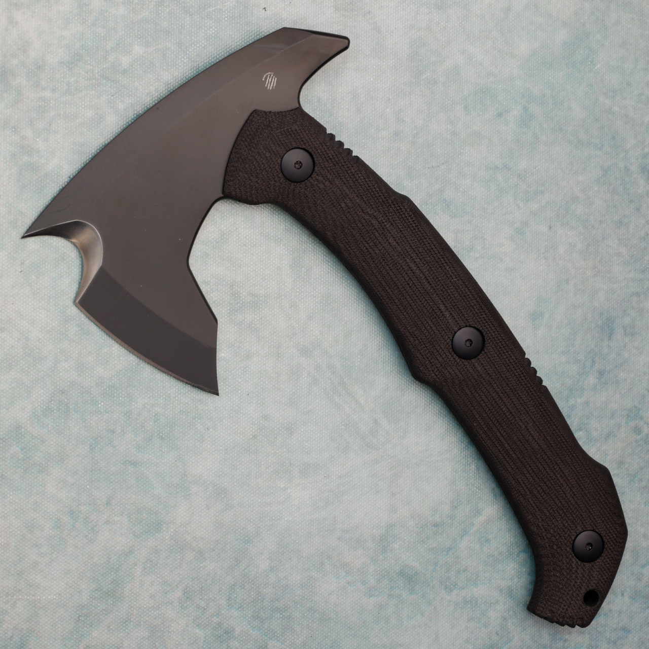 Bastinelli Creations Addiction Axe Tomahawk Black Micarta Black