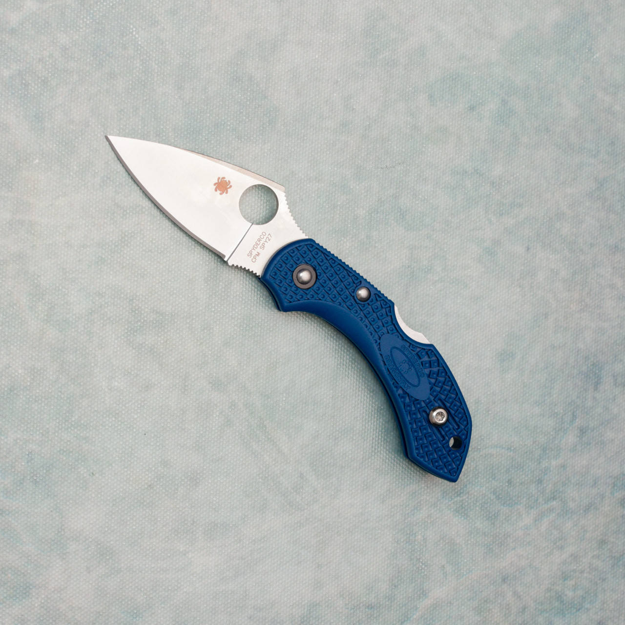Spyderco Dragonfly 2 Lightweight Lock Back Cobalt Blue FRN Handle
