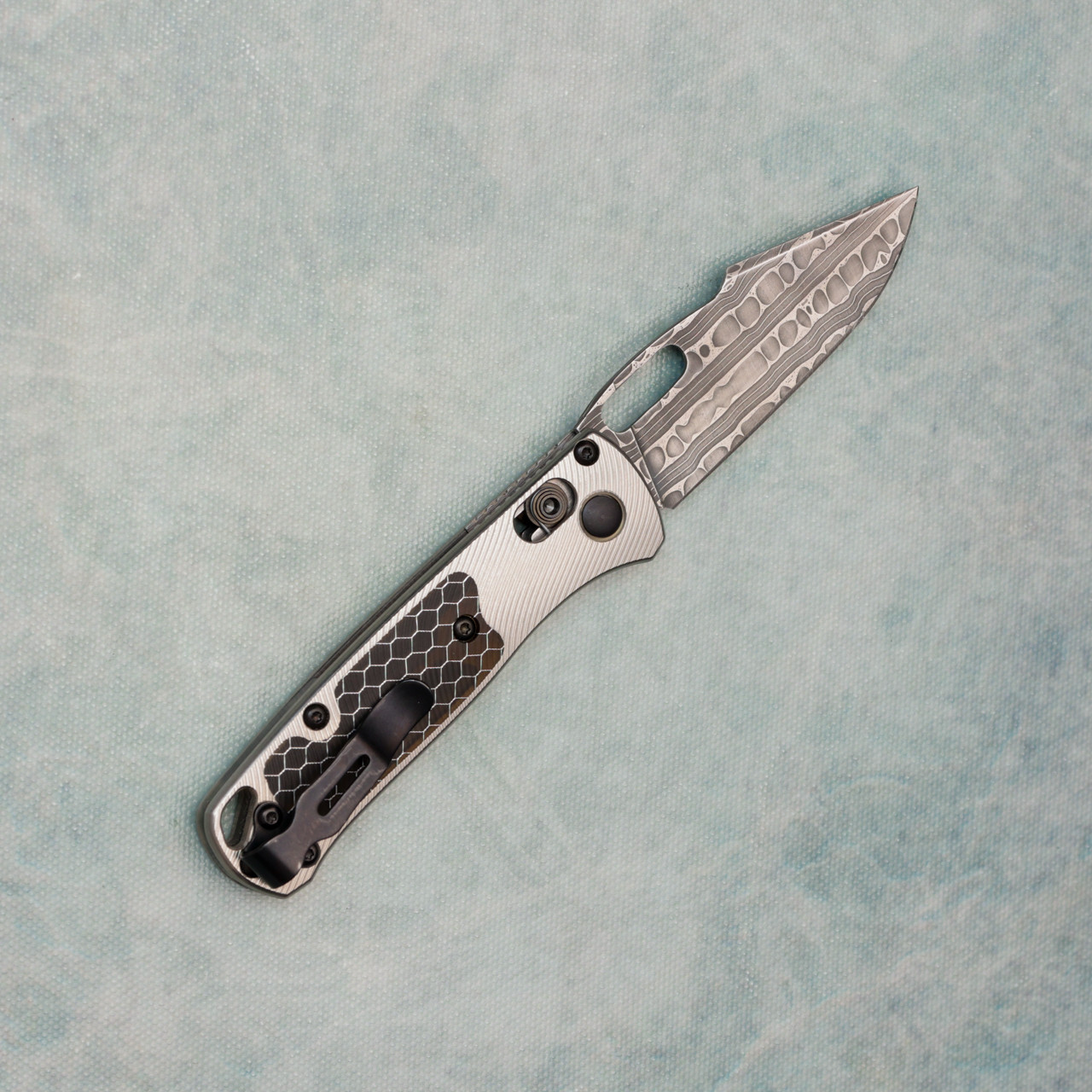 Benchmade Mini Bugout Axis Lock Titanium Handles w/ Ctek Inlays
