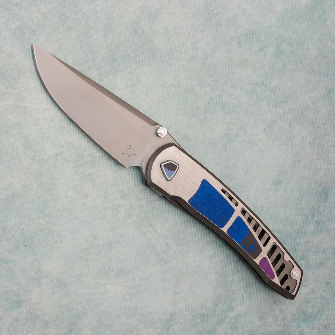 Sharknivco Custom Waka Frame Lock Titanium Handles w/ Damtanium