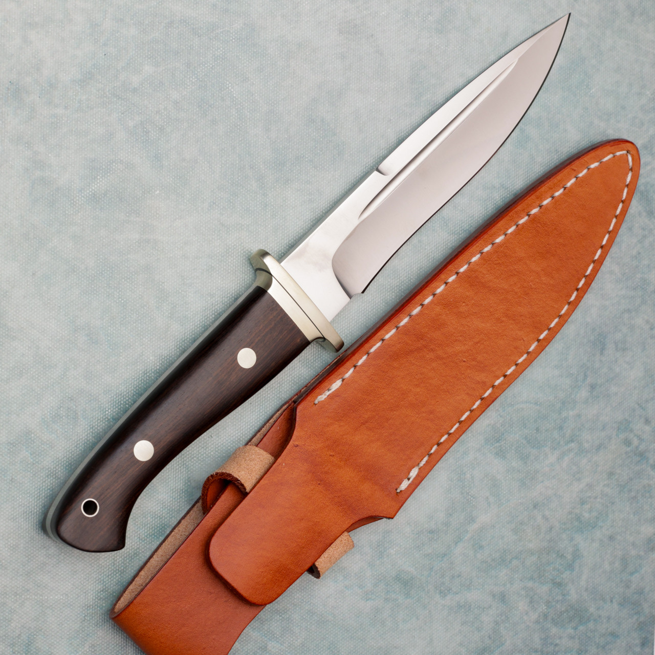 Hattori Fighter FT-100 Fixed Blade Ebony Handle Satin Blade 