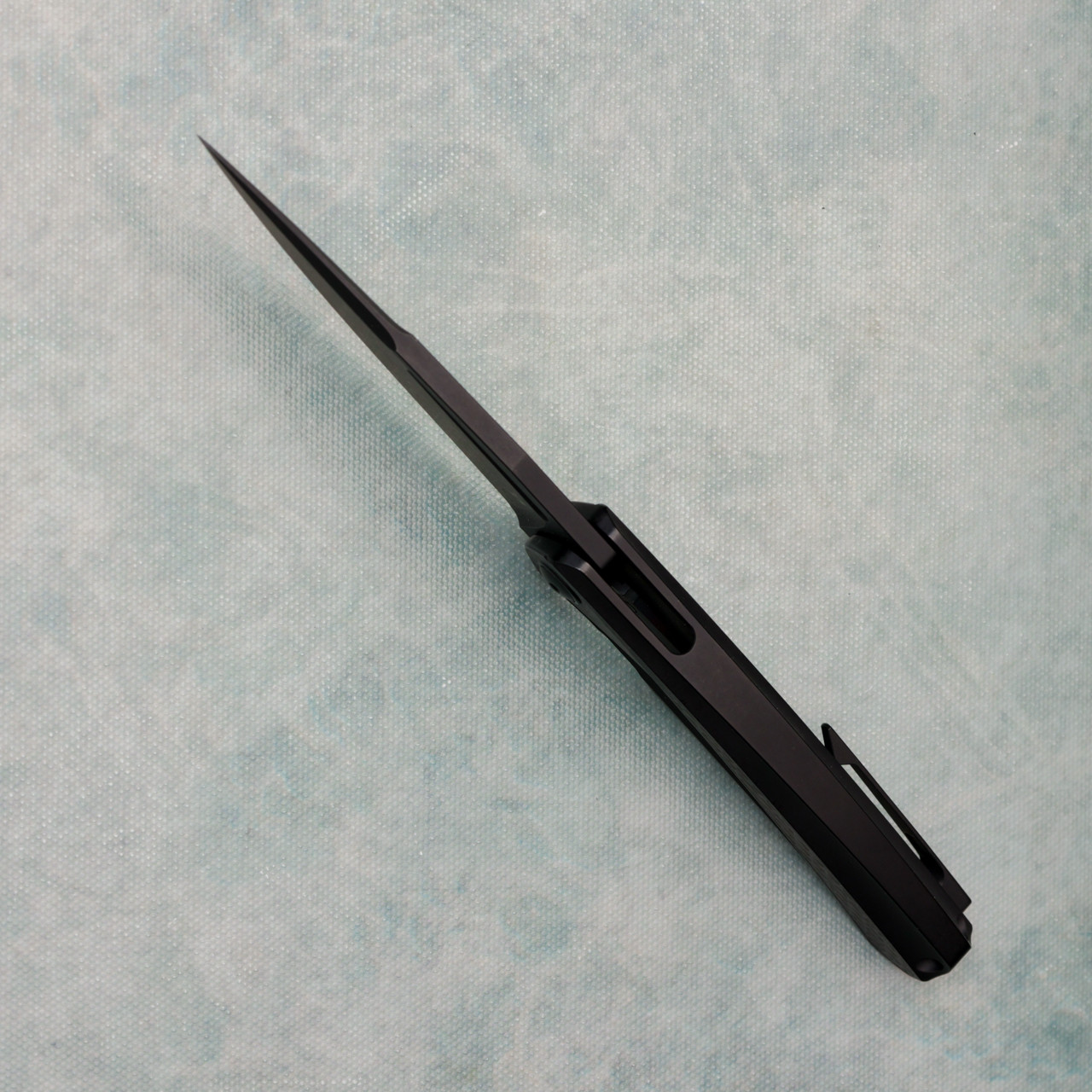 Diskin M1 Integral Frame Lock Black Titanium Handle w/ Carbon