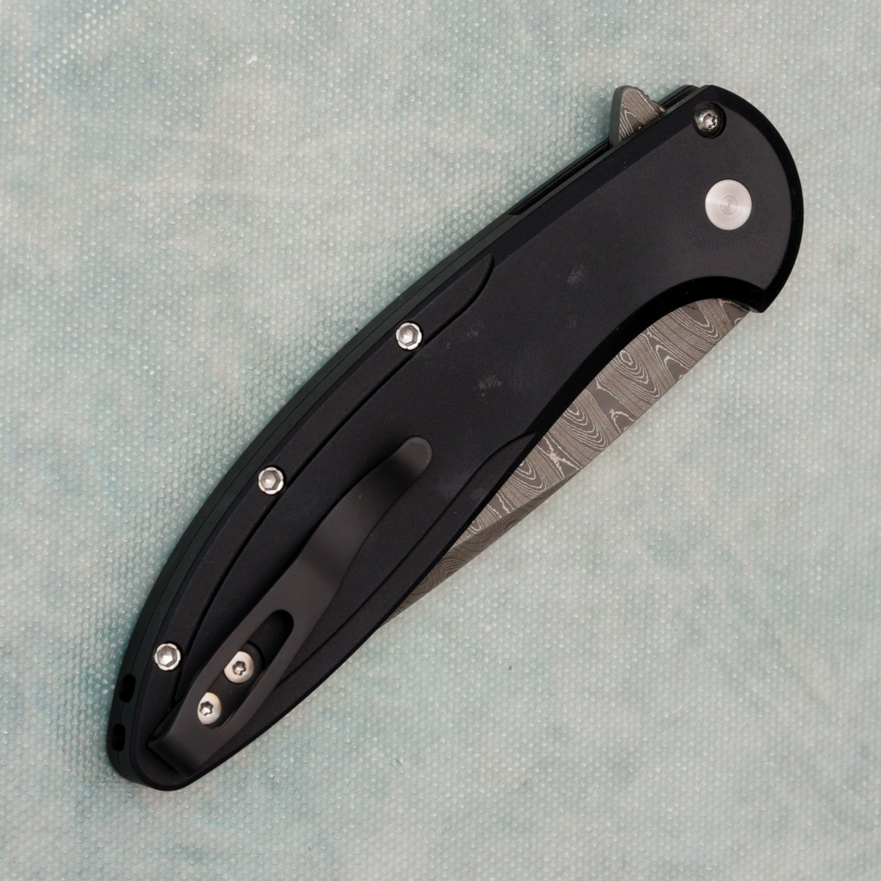 Pro-Tech Cambria 2 Flipper Button Lock Black aluminum Handles w